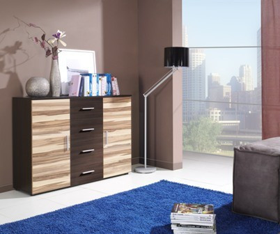 COMODA LIVING UNI WENGE/NUC BALTIMORE DESIGN MODERN CM