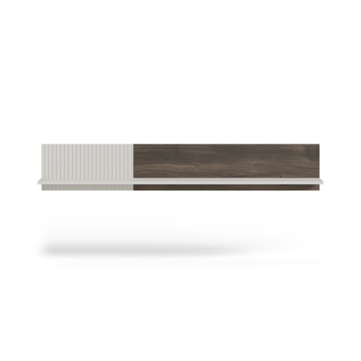 ETAJERA RANDOM 2 P-1, 150 CM, CASMIR/NUC/NEGRU, DIN MDF FURNIRUIT, POLIPROPILENA SI METAL, STIL MODERN