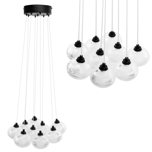 Lampă suspendată MS022-9CP Black