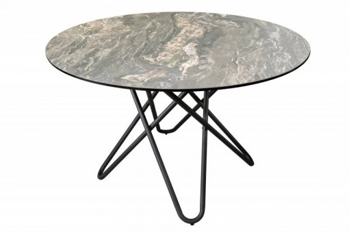 MASA DE SUFRAGERIE, CIRCULAR 120CM, CERAMICA ASPECT PIATRA NATURALA, ARTIM GROUP SELECTION