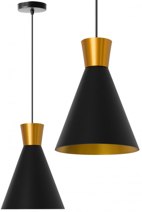 PENDUL ARCOT A APP162-1CP, 23x22 cm, NEGRU SI AURIU, DIN ALUMINIU, STIL MODERN, TU