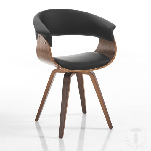 SCAUN DEOSEBIT, VISBY, CADRUL DIN FURNIR SI PIELE ECO, STIL MODERN, COD 4372