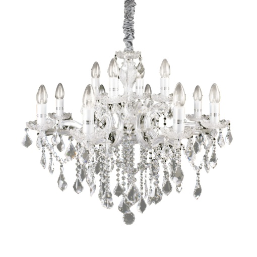 CANDELABRU FLORIAN SP12, CROM, DIN STICLA, STIL CLASIC