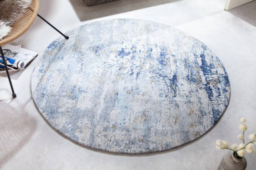 COVOR DEOSEBIT BUMBAC ROTUND, MODERN ART 150, ALBASTRU/BEJ