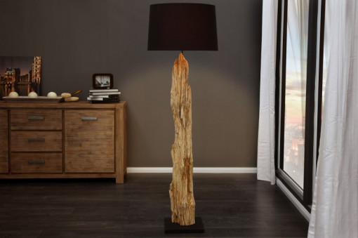 LAMPADAR ROUSILIQUE 17321 NEGRU/NATURAL DESIGN RUSTIC