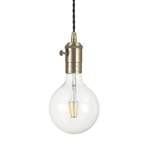 PENDUL DOC SP1, PIOMBO, DESIGN VINTAGE, IDEAL LUX