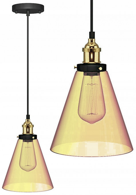 PENDUL VERTO A APP042-1CP / APP043-1CP, 13x18/80 cm, TRANSPARENT, DIN STICLA SI METAL DE INALTA CALITATE, STIL MODERN, TU