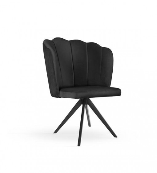 SCAUN PIVOTANT HILTON TWIST, NEGRU/NEGRU, STIL MODERN