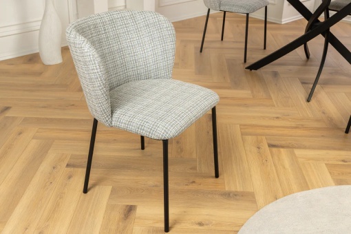 SET 2 SCAUNE, LYON, MATERIAL BOUCLE, ALBASTRU CAROURI, ARTIM GROUP SELECTION