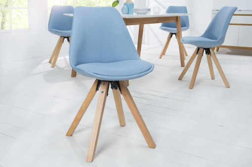 SET 4 SCAUNE ALBASTRE SCANDINAVIA 38134 - DESIGN SCANDINAV