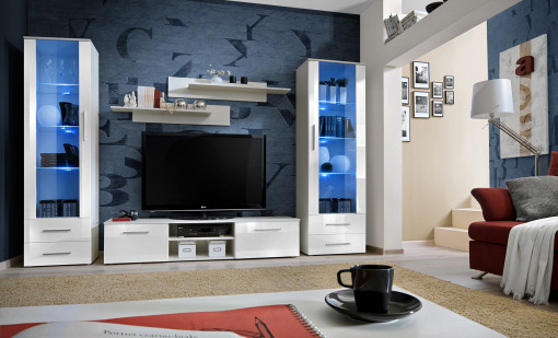 SET LIVING MODULAR CU LED GALINO C 23 WWH GC STIL MODERN ASM