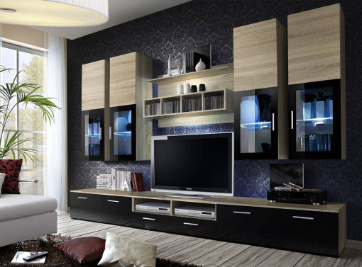 SET MODULAR LIVING CU LED LYRA, DSZ LY, STIL MODERN, ASM