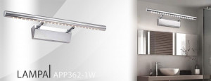 APLICA BAIE MIRROR APP363-1W, 9W, 70X2.5 cm, CROM/ARGINTIU, DIN OTEL INOXIDABIL SI METAL, STIL MODERN, TU - Img 8