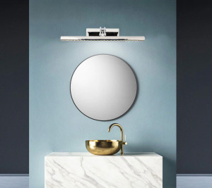 APLICA LED BAIE CHROME, 5W, 40 cm, CROM ARGINTIU, DIN METAL CROMAT, STIL MODERN, TU - Img 2