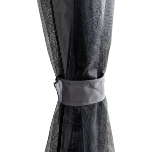 BALANSOAR DE GRADINA, ARTIM MEBLE, REALIZAT DIN TEXTIL IMPERMEABIL SI METAL, CULOARE NEAGRA/GRI, STIL MODERN - Img 7