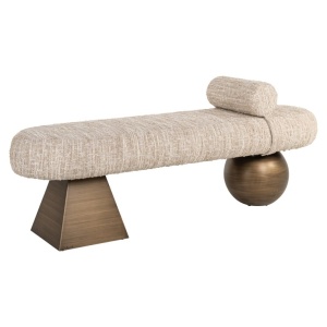 BANCUTA ANGORA 3522, CONFECTIONAT DIN METAL, 100% POLIESTER, SPUMA SI LEMN RECICLAT, RICHMOND INTERIORS