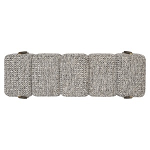 BANCUTA , DIN METAL SI TEXTIL, CULOARE BEJ/GRI, RICHMOND INTERIORS - Img 2