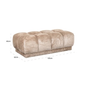 BANCUTA NOAH SHEEP NATURE 01, S4757, CONFECTIONAT DIN PLACAJ, SPUMA, LEMN SI 100% POLIESTER, STIL MODERN - Img 5