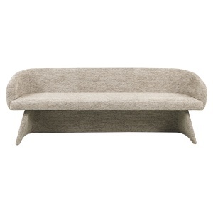 BANCUTA QUIRIRO 210CM, DIN METAL, FURNIR SI TEXTIL, DE CULOARE CAPPUCCINO, DESIGN MODERN