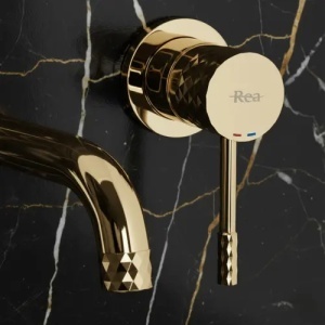 BATERIE PENTRU BAIE, INCASTRATA, REA LUNGO DIAMOND AURIU + BOX, CALITATE SUPERIOARA - Img 2