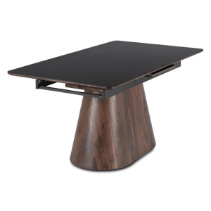 BEST PRICE!!! MASA EXTENSIBILA 160-200CM, ARTIM MEBLE, REALIZATA DIN METAL, LEMN SI MDF, CERAMICA, CULOARE NEGRU/NUC, STIL MODERN - Img 7