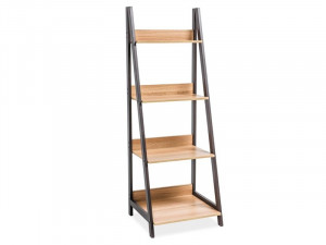 BIBLIOTECA MATIS A DIN METAL SI MDF, STIL INDUSTRIAL, SIGNAL