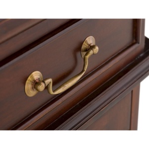 BIROU DE LUX CAMBRIDGE 120CM, DIN LEMN MASIV, CULOARE MARO, ARTIM SELECTION - Img 9