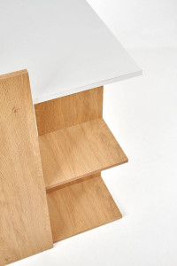 BIROU FINO, STEJAR AURIU/ALB, DIN MDF LAMINAT, STIL MODERN - Img 7