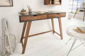 BIROU SCANDINAVIA, COD 38814, GRI STIL VINTAGE, CU BLAT DIN MDF