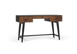 BIROU VARANASI 132CM, REALIZAT DIN LEMN DE MANGO SI METAL, CULOARE MARO/NEGRU, GINER Y COLOMER