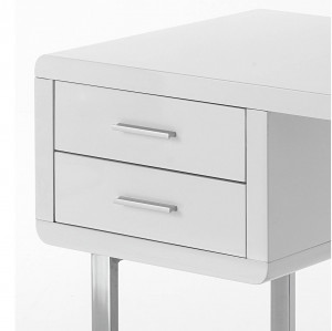 BIROU VEGA 120CM, CU 2 SERTARE, METAL SI MDF LUCIOS, COD 4669 - Img 3