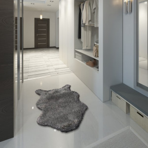 Blană artificială, gri/argint, 60x90, FOX TYP 2, 0000229948