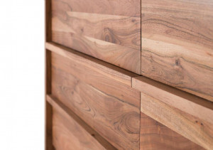 BUFET 150CM, NATURAL, LEMN MASIV DE ACACIA, PRODUS REALIZAT MANUAL GINER Y COLOMER - Img 5