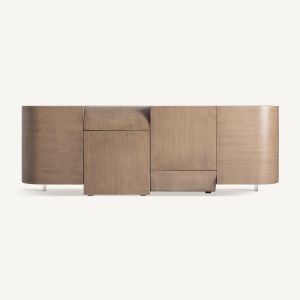 BUFET AKSARAY 220CM, CULOARE STEJAR/MARO, DIN LEMN STEJAR, STIL ART DECO, ARTIM GROUP SELECTION - Img 2