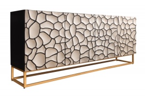 BUFET/COMODA LIVING 177CM, VULCANO, LEMN DE MANGO SI CADRUL DIN METAL, ARTIM GROUP COLLECTION - Img 7