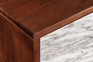 BUFET DEOSEBIT, MOUNTAIN SOUL 175CM, LEMN MASIV DE SALCAM SI FURNIR DE PIATRA, ARTIM GROUP SELECTION - Img 4