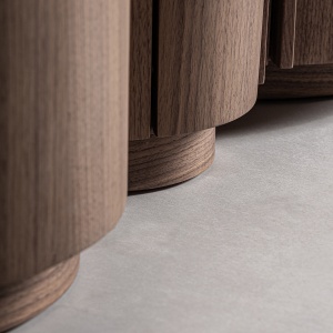 BUFET GIFHORN 242CM, DIN FURNIR DIN LEMN DE NUC SI MDF, DESIGN CONTEMPORAN, VICAL HOME - Img 5