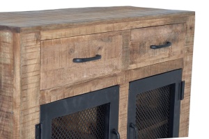 BUFET LIVING, 100CM, LEMN DE MANGO SI METAL, REALIZAT MANUAL, ARTIM GROUP SELECTION - Img 4