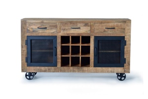 BUFET LIVING, 150CM, LEMN DE MANGO SI METAL, REALIZAT MANUAL, ARTIM GROUP SELECTION - Img 3