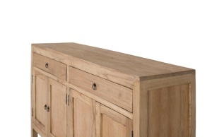BUFET LIVING DIN LEMN 140CM, COD 2347, LEMN DE MINDI SI METAL, ARTIM GROUP SELECTION - Img 4