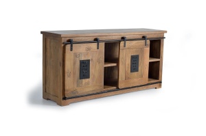 BUFET LIVING JUPITER 165CM, DIN LEMN DE MANGO SI METAL, CULOARE NATUR/NEGRU, ARTIM GROUP SELECTION - Img 3