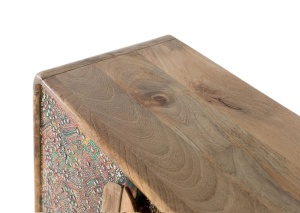 BUFET LIVING MOSAIC 161CM, DIN LEMN DE MANGO, CULOARE NATUR/MULTICOLOR, STIL ETNIC, ARTIM GROUP SELECTION - Img 5