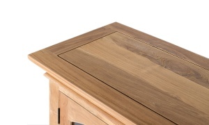 BUFET LIVING PISTOIA 180CM, REALIZAT DIN LEMN DE TEC SI STICLA, CULOARE NATUR, STIL RUSTIC, ARTIM GROUP SELECTION - Img 6
