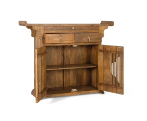 BUFET LIVING SAPHIR 120CM, REALIZAT DIN LEMN DE MANGO, CULOARE NATUR MIERE, STIL ORIENTAL, GINER Y COLOMER - Img 3