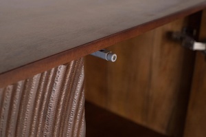 BUFET LIVING SUNSET 85CM, DIN LEMN DE MANGO SI METAL, CULOARE NUC INCHIS, STIL MODERN, ARTIM GROUP SELECTION - Img 5