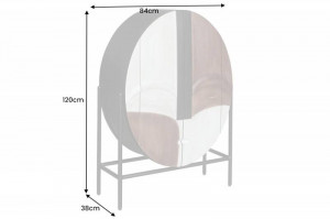 BUFET LIVING, VODO 120CM, LEMN MASIV DE MANGO SI SUPORT METALIC, ARTIM GROUP - Img 6