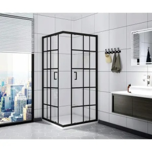 CABINA DE DUS BLACK DELTA 90X90, EASY CLEAN - Img 5