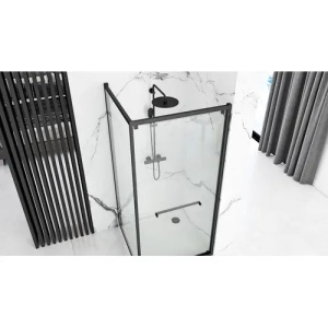 CABINA DE DUS SPACE IN 90X90, CU CADITA SAVOY NEAGRA, CALITATE SUPERIOARA - Img 5