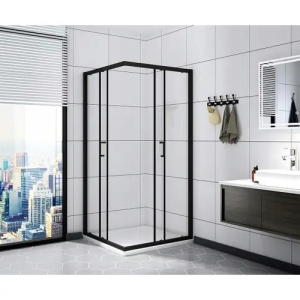 CABINA DE DUS VITO BLACK MAT 80X80, EASY CLEAN - Img 4