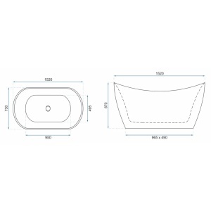 CADA DE PODEA FREESTANDING, ARTIM FERRANO 150 CM, DIN ACRIL, CALITATE SUPERIOARA - Img 2